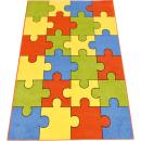 Teppich mit Puzzlemuster - terrakotta 2 x 3 m