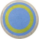 Rundteppich, Durchmesser: 200 cm, dreifarbig