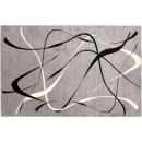 Grauer Teppich mit Linien, 1,6 x 2,2 m