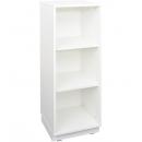 Quadro - Schmaler Schrank L mit 2 Einlegeböden, ohne Trennwand, B 42 - weiss