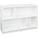Quadro - Asymmetrischer Schrank M für breite Schubladen, B 116, weiss