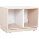 Quadro - Regal S für Kunststoffbehälter, B 70, Ahorn, zweireihig