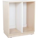 Quadro Regal M für Kunststoffbehälter, B 70, Ahorn, zweireihig