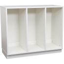 Quadro - Regal M für Kunststoffbehälter, B 104, weiss, dreireihig