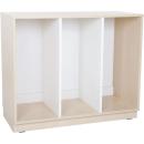 Quadro - Regal M für Kunststoffbehälter, B 104, Ahorn, dreireihig