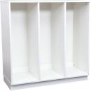 Quadro - Schrank M+ für Kunststoffbehälter, B 104, weiss, dreireihig
