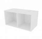 Quadro - Hängeregal B 79, weiss - mit Mittelwand