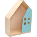 Quadro - Häuschen, Ahorn, pastelltürkis