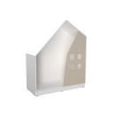 Quadro - Häuschen, weiss, hellbraun