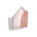 Quadro - Häuschen, weiss, lachs