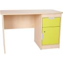 Schreibtisch Quadro mit Schublade und Tür - limone