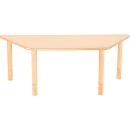 Trapezförmiger Tisch Flexi, höhenverstellbar 40-58 cm