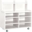 Küchenbüffet auf Rollen - weiss