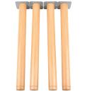 Flexi Runde Tischbeine, 4 Stck., für Tischhöhe: 76 cm