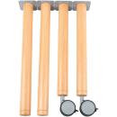 Flexi Runde Tischbeine, 2+2 Stck., für Tischhöhe: 76 cm