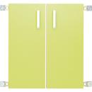 Türen für Aufsatzregal M 092818, 1 Paar, limone