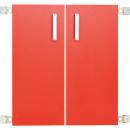 Türen für Aufsatzregal M 092818, 1 Paar, rot