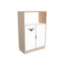 Quadro - Wald, Schrank L mit offenem Fach - Ahorn