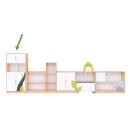 Quadro - Flora, Schrank XL mit Mittelwand - Ahorn