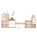 Quadro - Märchenschloss, Häuschen-Schrank mit Mittelwand - Ahorn