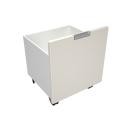 Quadro - Rollbehälter schmal, B 34 - hellelfenbein