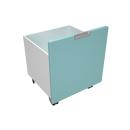 Quadro - Rollbehälter schmal, B 34 - pastelltürkis