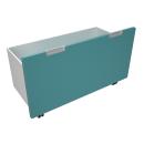 Quadro - Rollbehälter breit, B 69 - meerfarben