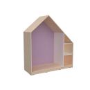Quadro - Häuschen mit 2 Einlegeböden, Ahorn - pastellviolett