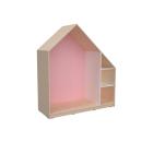 Quadro - Häuschen mit 2 Einlegeböden, Ahorn - pastellrosa