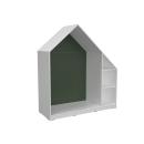 Quadro - Häuschen mit 2 Einlegeböden, weiss - schwarzgrün