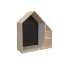 Quadro - Häuschen mit 2 Einlegeböden, Ahorn - schwarz