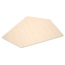 Flexi Tischplatte fünfeckig, gross - HPL Ahorn Royal