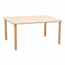 Flexi Rechteckiger Tisch 120 x 80 cm, hvstb. 40-58 cm, Ahorn Royal