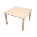 Flexi Quadratischer Tisch 80 x 80 cm, hvstb. 58-76 cm, Ahorn Royal