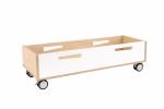 Echtholz Rollcontainer, weiss