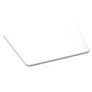 Flexi Tischplatte trapezförmig, 120 x 80 x 80 x 80 cm - HPL weiss