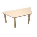 Flexi Trapezförmiger Tisch, 120 x 60 x 70 x 60, hvstb. 40-58 cm, HPL Ahorn Royal