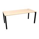OPTO Schreibtisch 180, Beine schwarz, Ahorn E