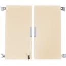 Quadro - Türenpaar mittelgross, abschliessbar, für Schrank 092187 - beige