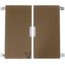 Quadro - Türenpaar mittelgross, abschliessbar, für Schrank 092187 - braun