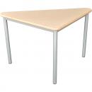 MILA Tisch 5 HPL, dreieckig, Seite 80 cm, Tischhöhe 71 cm - HPL Buche