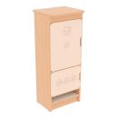 Küche Quadro - Kühlschrank, Ahorn Jylland - beige