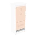 Küche Quadro - Kühlschrank, weiss - beige