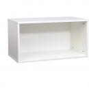 Quadro - Aufsatzregal S, ohne Mittelwand, B 79, weiss