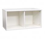 Quadro - Aufsatzregal S, mit Mittelwand, B 79, weiss