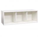 Quadro - Aufsatzregal S, mit 2 Mittelwänden, B 116, weiss