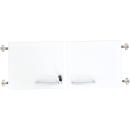 Grande - Türen für Aufsatzschrank S, 90°, abschliessbar, weiss