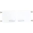 Grande - Türen für Aufsatzschrank S, 90°, weiss