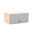 Grande - Türen für Aufsatzschrank S, 90°, abschliessbar, grau