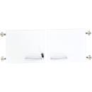 Grande - Türen für Aufsatzschrank S, 180°, abschliessbar, weiss